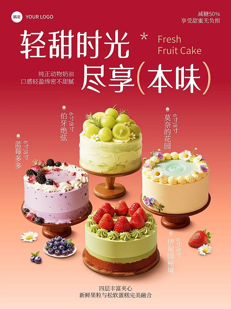 新鲜出炉的水果蛋糕烘焙制作过程画面